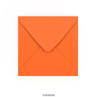 Enveloppe orange 155 x 155 mm