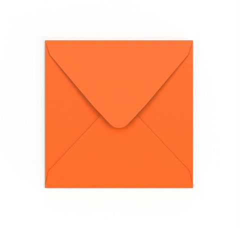 Orange Gummed V-Flap Envelope (155 x 155mm)