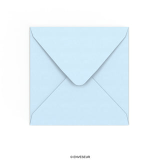 Enveloppe bleue pâle 155x155 mm