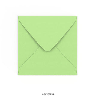 Enveloppe verte pâle 155x155 mm
