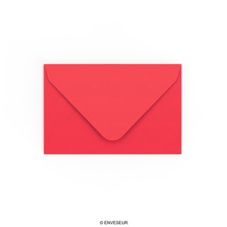 Enveloppe rouge éclatante 65x94 mm