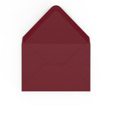 Enveloppes couleur bordeaux