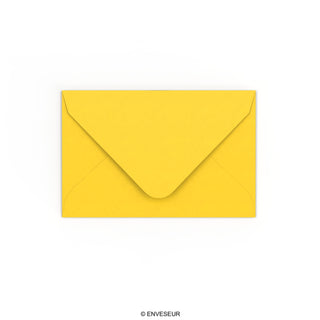 Enveloppe jaune 65x94 mm