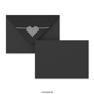 Enveloppes pour la Saint-Valentin ”Battements de cœur” 