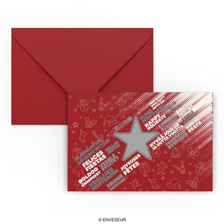 Enveloppe de Noël Éclats de Noël