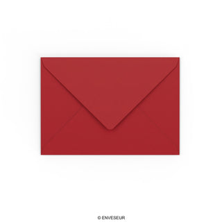 Enveloppe rouge foncée 114x162 mm (C6)