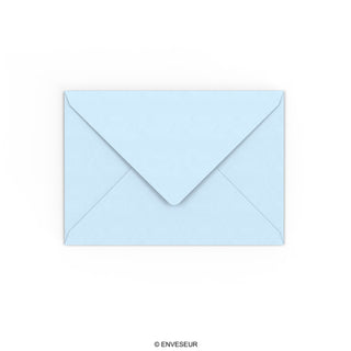 Enveloppe bleue pâle 114x162 mm (C6)