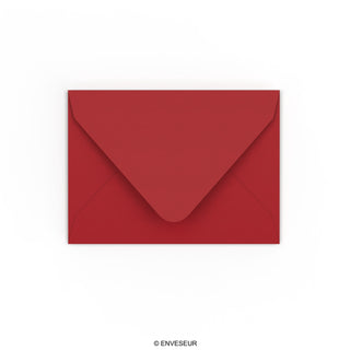 Enveloppe rouge foncée 82x113 mm (C7)