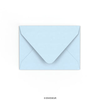 Enveloppe bleue pâle 82x113 mm (C7)