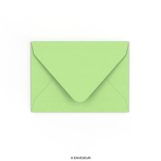 Enveloppe verte pâle 82x113 mm (C7)