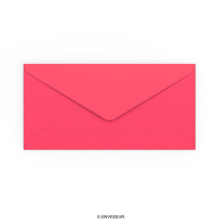Enveloppe rose éclatante 110x220 mm (DL)
