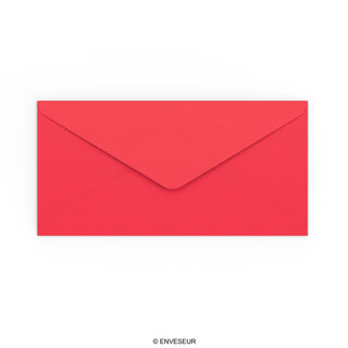 Enveloppe rouge éclatante 110x220 mm (DL)
