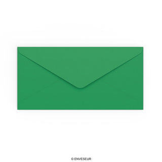 Enveloppe verte profonde 110x220 mm (DL)