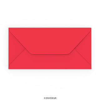 Enveloppe rouge foncée 110x220 mm (DL)