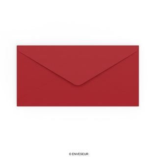 Enveloppe rouge foncée 110x220 mm (DL)