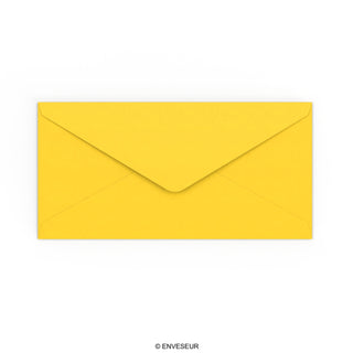 Enveloppe jaune 110x220 mm (DL)