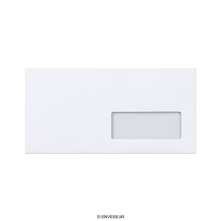 Enveloppe blanche 110x220 mm (DL)