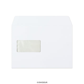 Enveloppe blanche avec fenêtre 162x229 mm (C5)