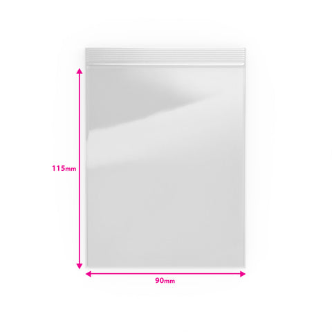 Sachets transparents Zip