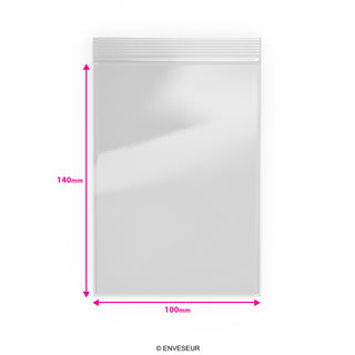 Sachets transparents Zip