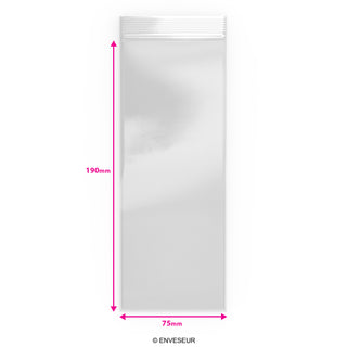Sachets transparents Zip