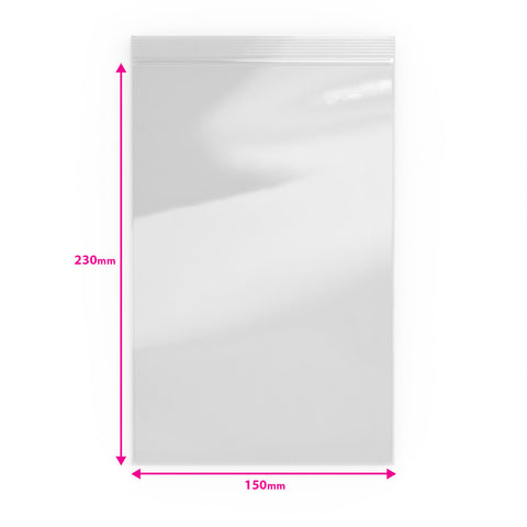 Sachets transparents Zip