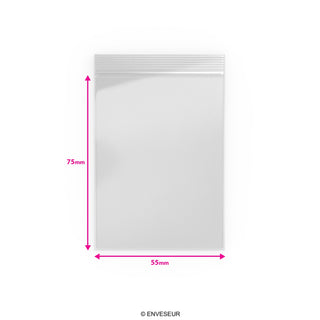Sachets transparents Zip