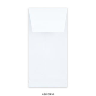 Enveloppe blanche à soufflet 220x110x25 mm (DL)