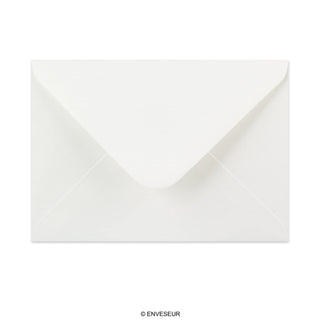 Enveloppe blanche vergée 133x184 mm