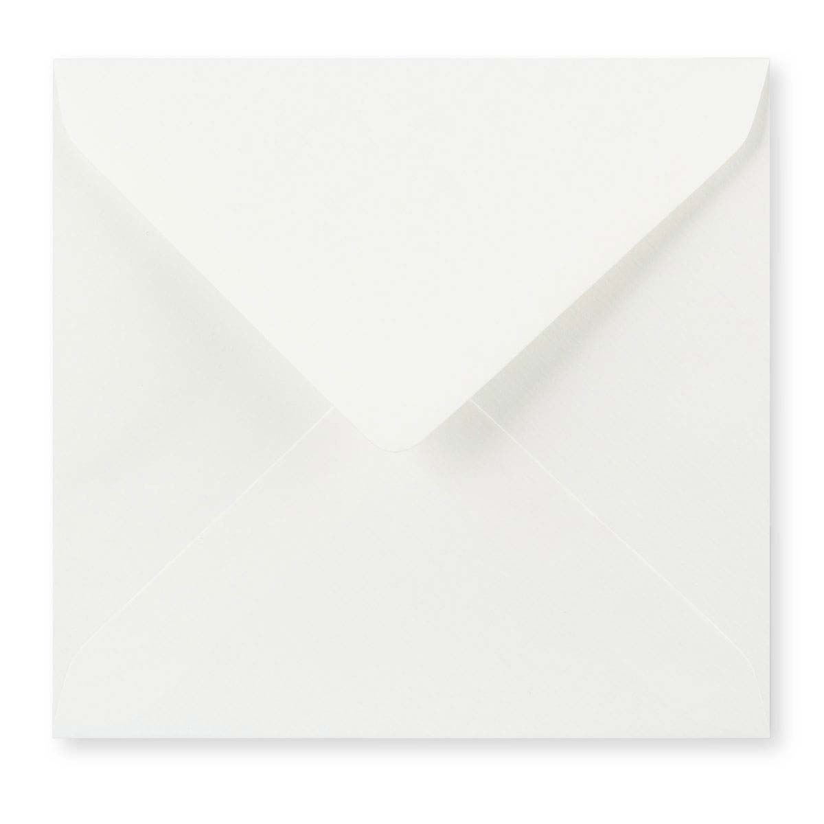 Enveloppe blanche vergée 155x155 mm