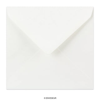 Enveloppe blanche vergée 155x155 mm