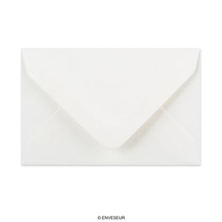 Enveloppe blanche vergée 62x94 mm
