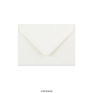 Enveloppe blanche vergée 82x113 mm (C7)