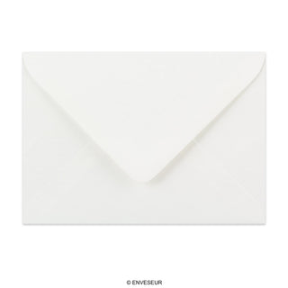 Enveloppe blanche vergée 114x162 mm (C6)