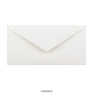 Enveloppe blanche vergée 110x220 mm (DL)
