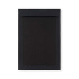 Enveloppe Entièrement Noire avec Dos en Carton Rigide 324x229 mm (C4)