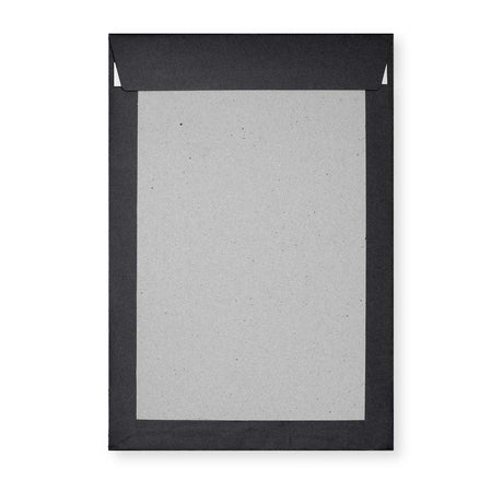 Enveloppe Noire avec Dos en Carton Rigide 324x229 mm (C4)