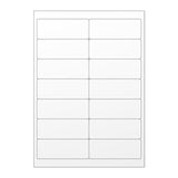 Étiquettes adhésives blanches et transparentes