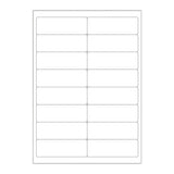 Étiquettes adhésives blanches et transparentes