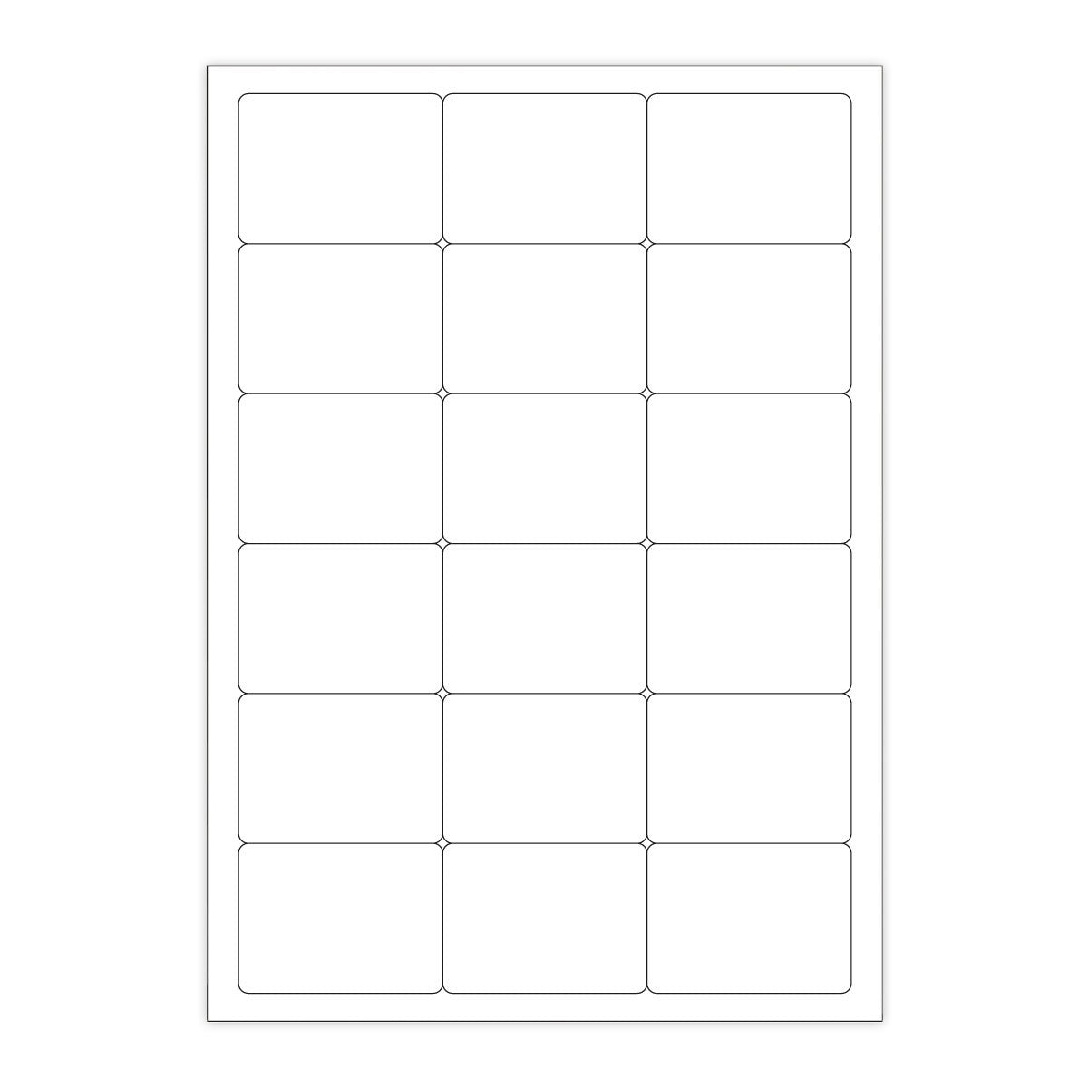 Étiquettes adhésives blanches et transparentes