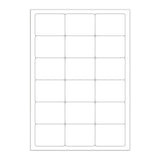 Étiquettes adhésives blanches et transparentes