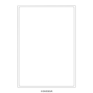 Étiquettes adhésives blanches et transparentes
