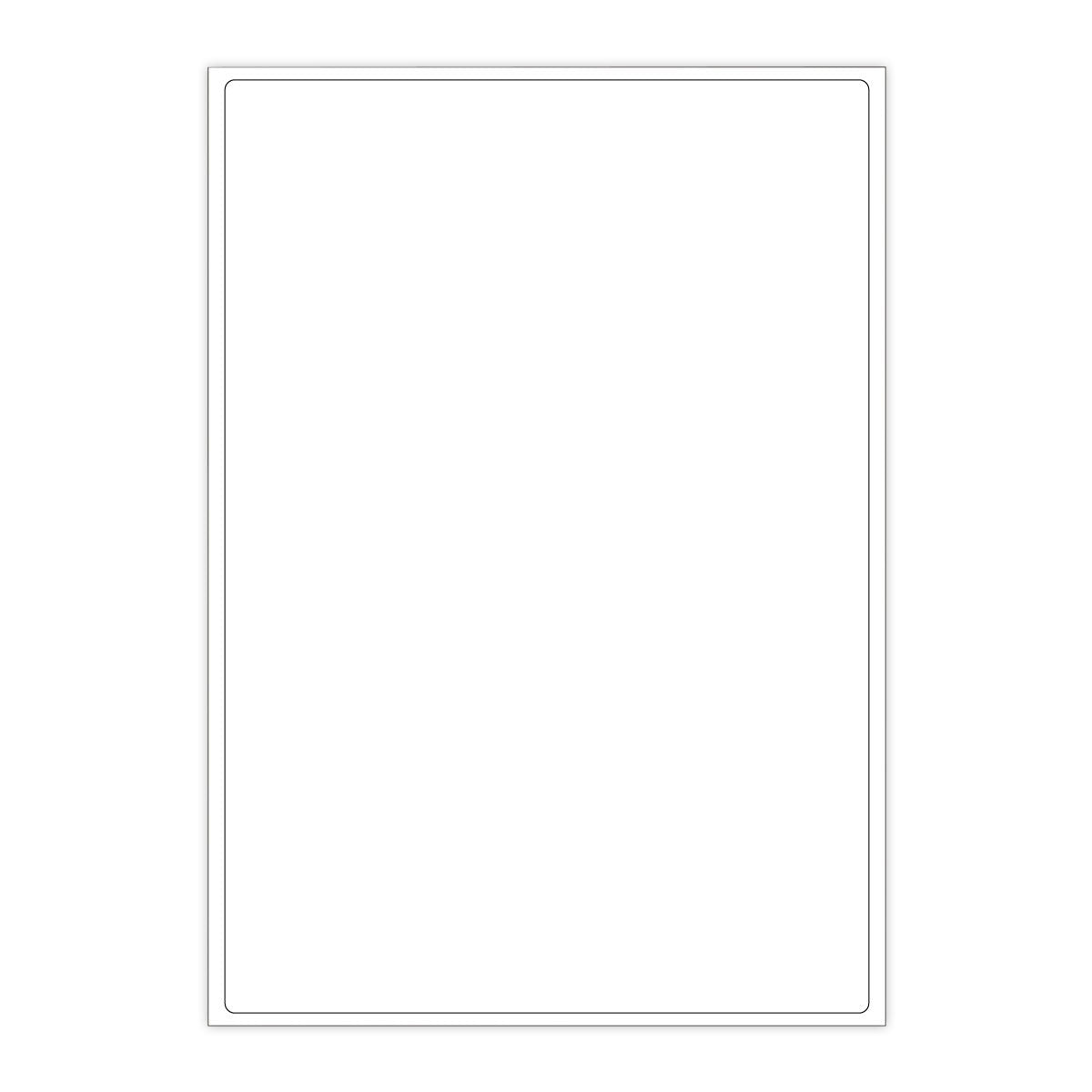 Étiquettes adhésives blanches et transparentes