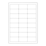 Étiquettes adhésives blanches et transparentes