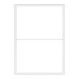 Étiquettes adhésives blanches et transparentes