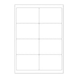 Étiquettes adhésives blanches et transparentes