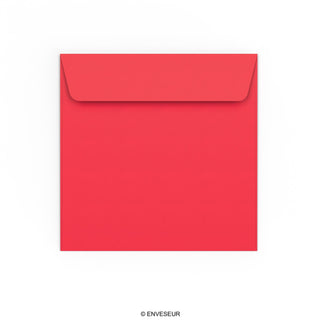 Enveloppe rouge éclatante 155x155 mm
