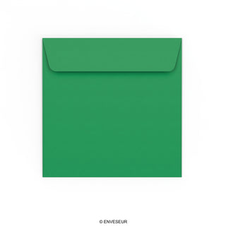 Enveloppe verte profonde 155x155 mm