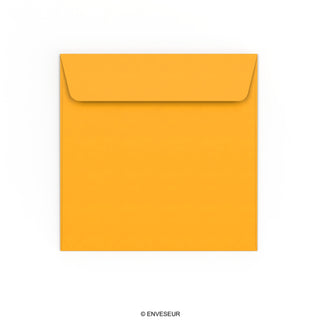 Enveloppe jaune profonde 155x155 mm