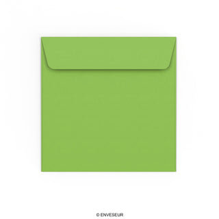 Enveloppe verte vive 155x155 mm